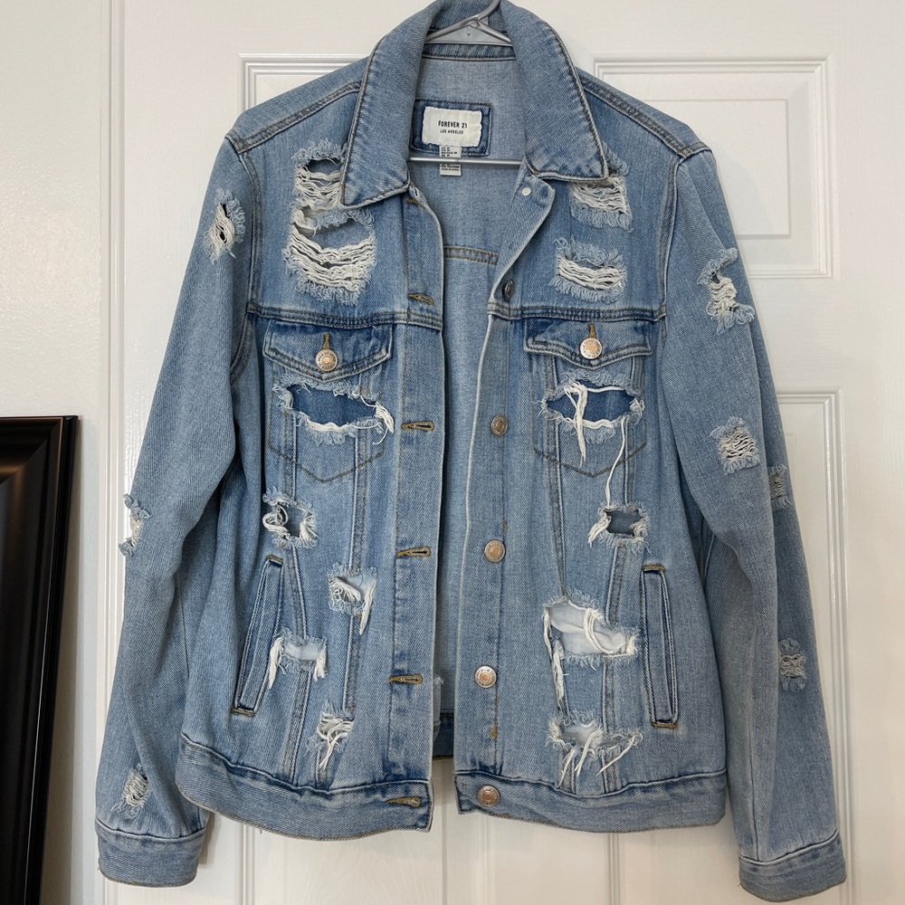 Ripped Jean Jacket